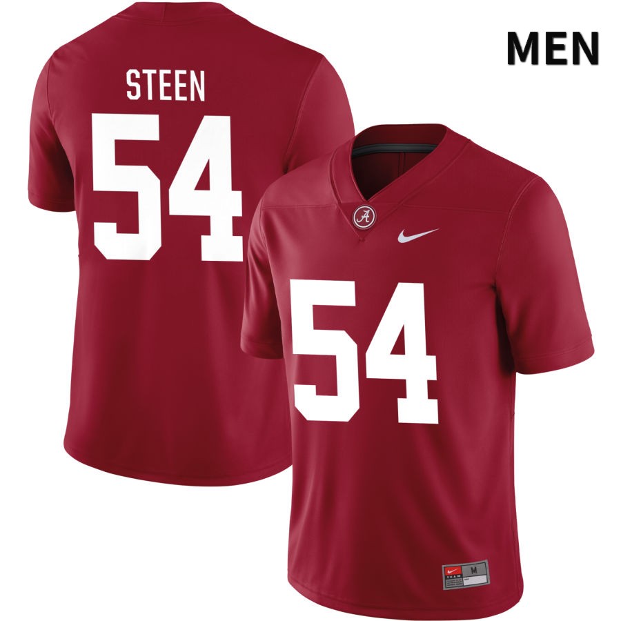 Alabama Crimson Tide Men's Tyler Steen #54 NIL Crimson 2022 NCAA Authentic Stitched College Football Jersey YW16F47JE